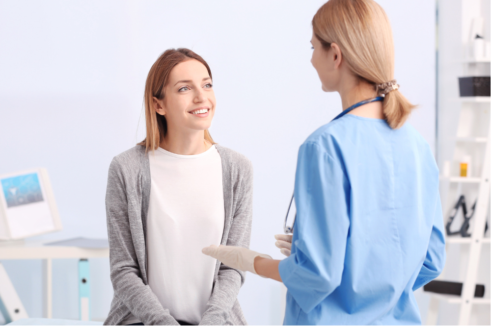 woman visiting one of the best Botox clinics near Baltimore MD