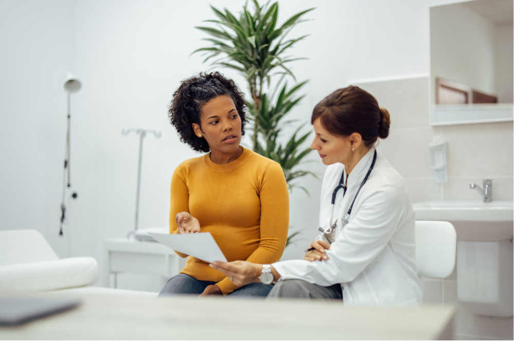 doctor and patient discussing Zepbound injection cost near Baltimore