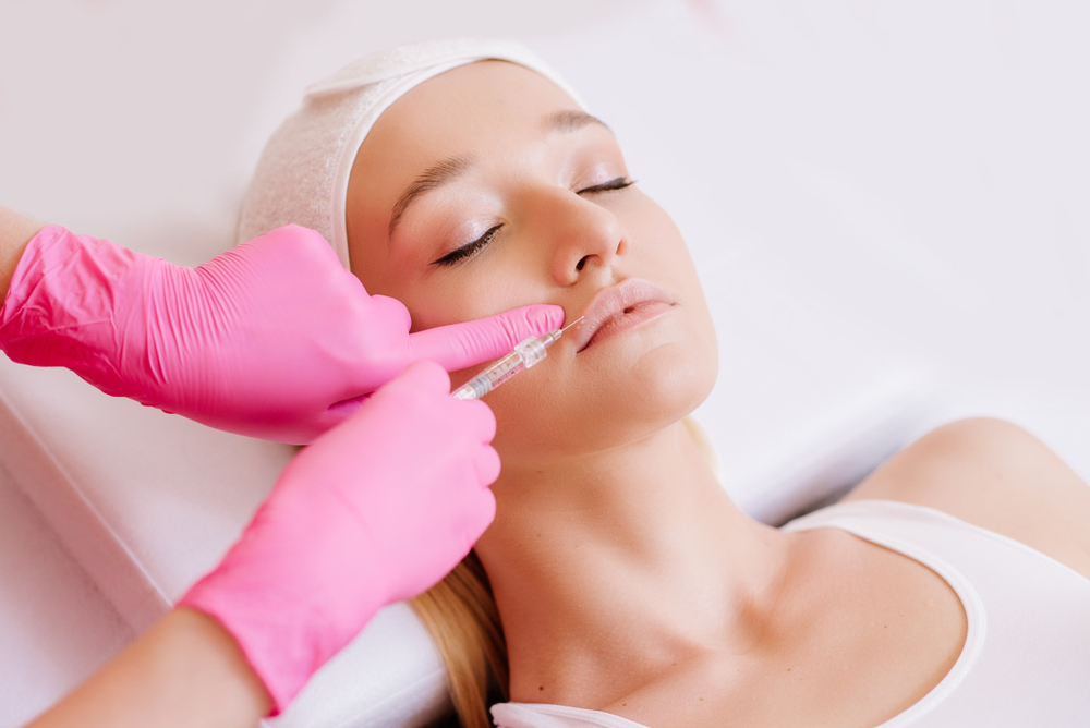 woman replacing dermal fillers in Frederick MD