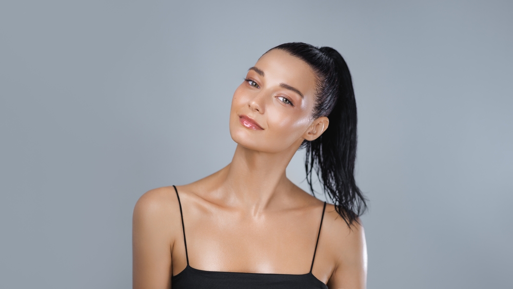 woman after getting a Botox ponytail lift in Columbia MD